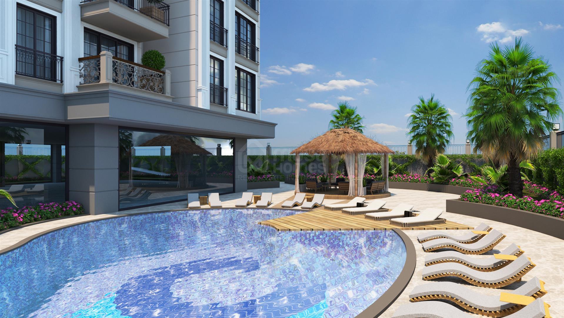 ELITE ELIZE 2 New 5 – star concept Project with 1+1, 2+1 Apartments and 2+1, 3+1 Penthouse Duplexes in Oba