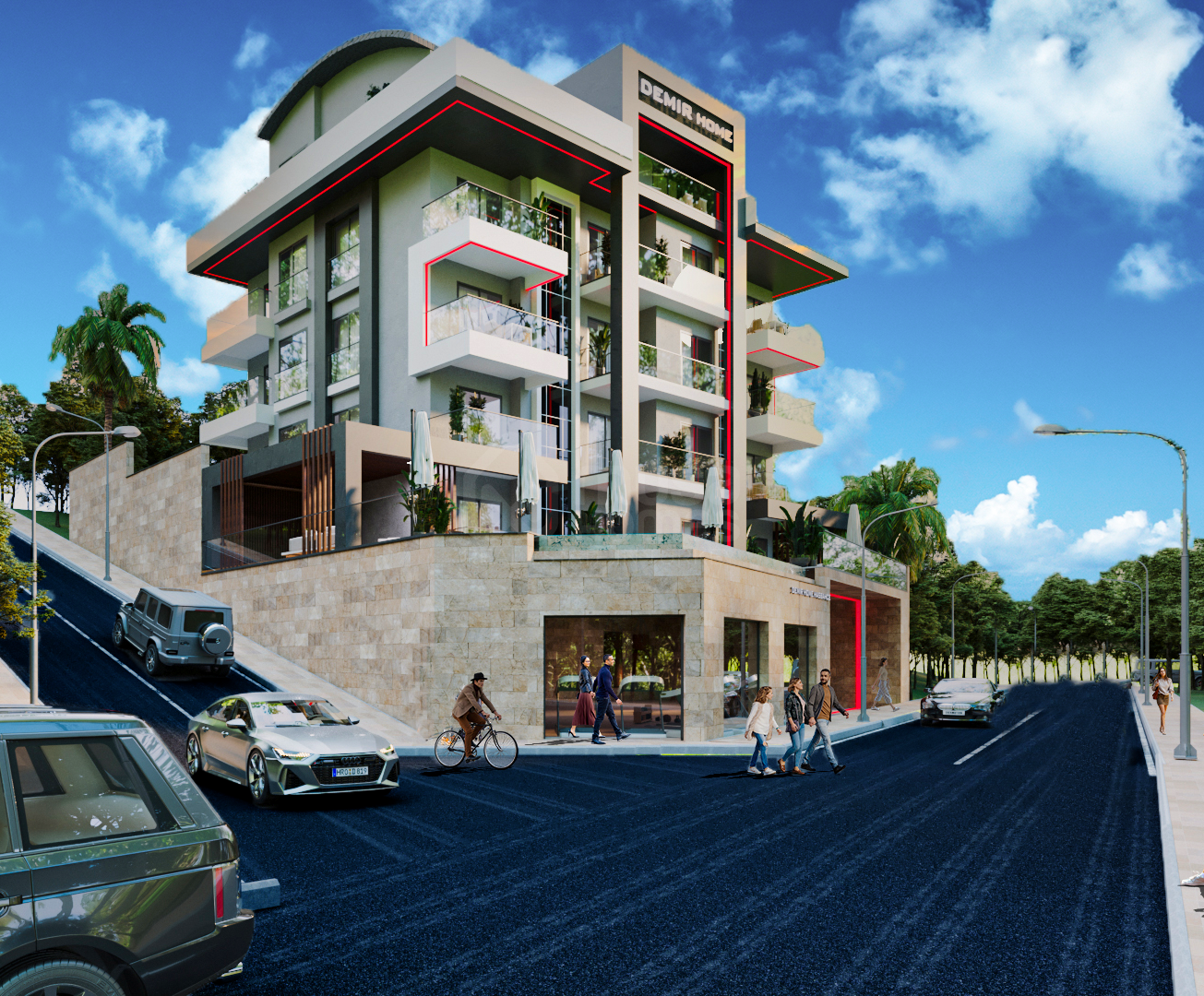 DEMİR HOME New Project with 1+1 and 2+1 Duplex Apartments in Merkez, Hasbahce