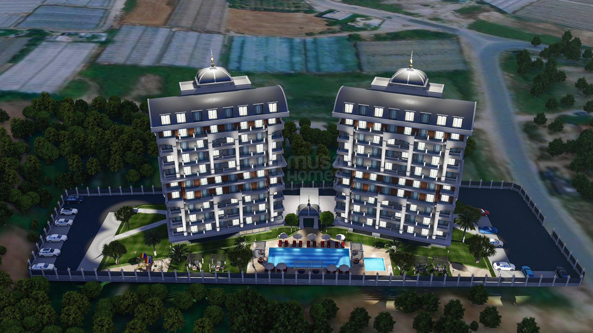 SILENCE HILL. New Project with 1+1 and 2+1 Duplex Apartments in Türkler, Alanya