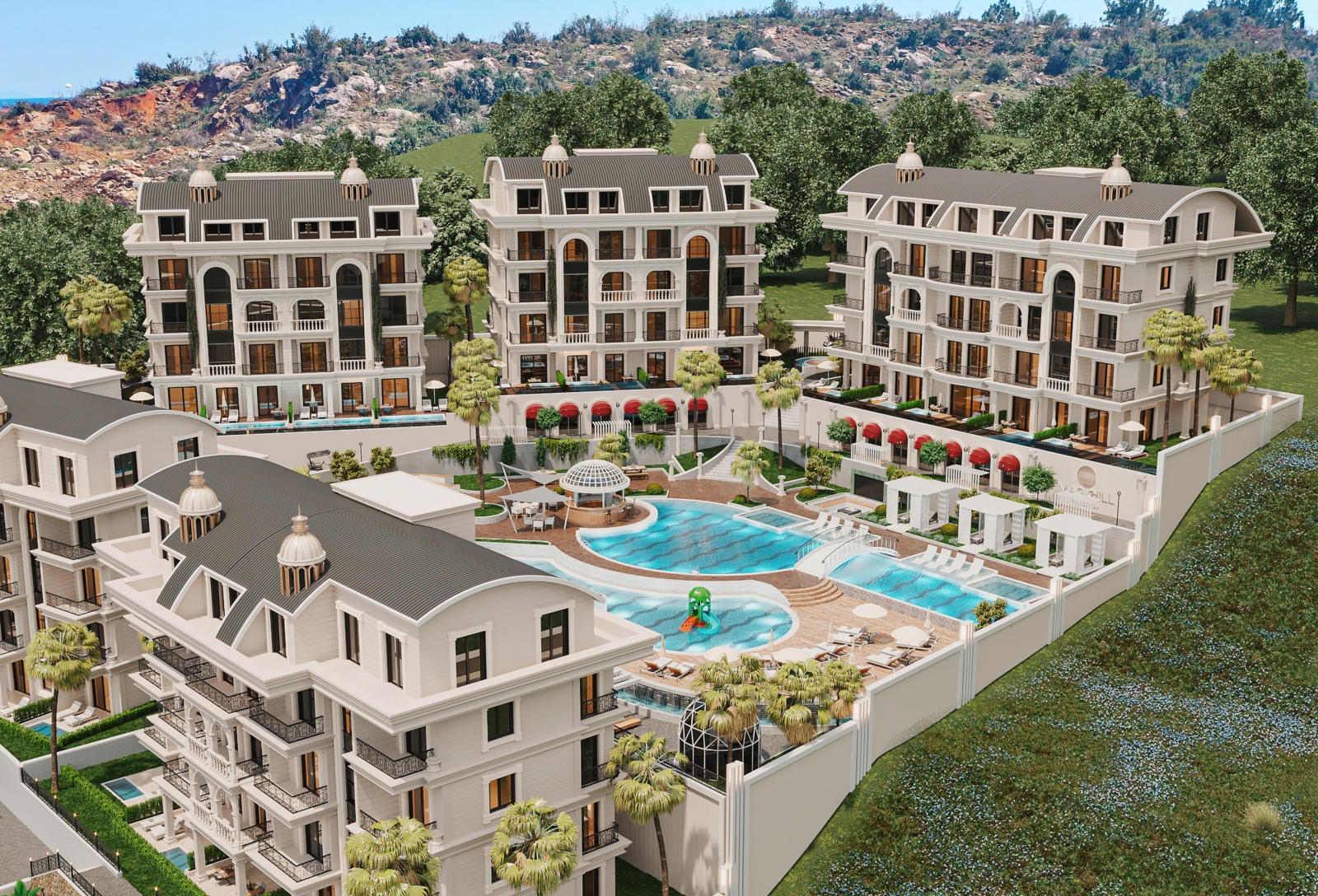 HAYPARK MAGİC HİLL New Project with 1+1, 2+1 and 3+1 Duplex Apartments in Turkler