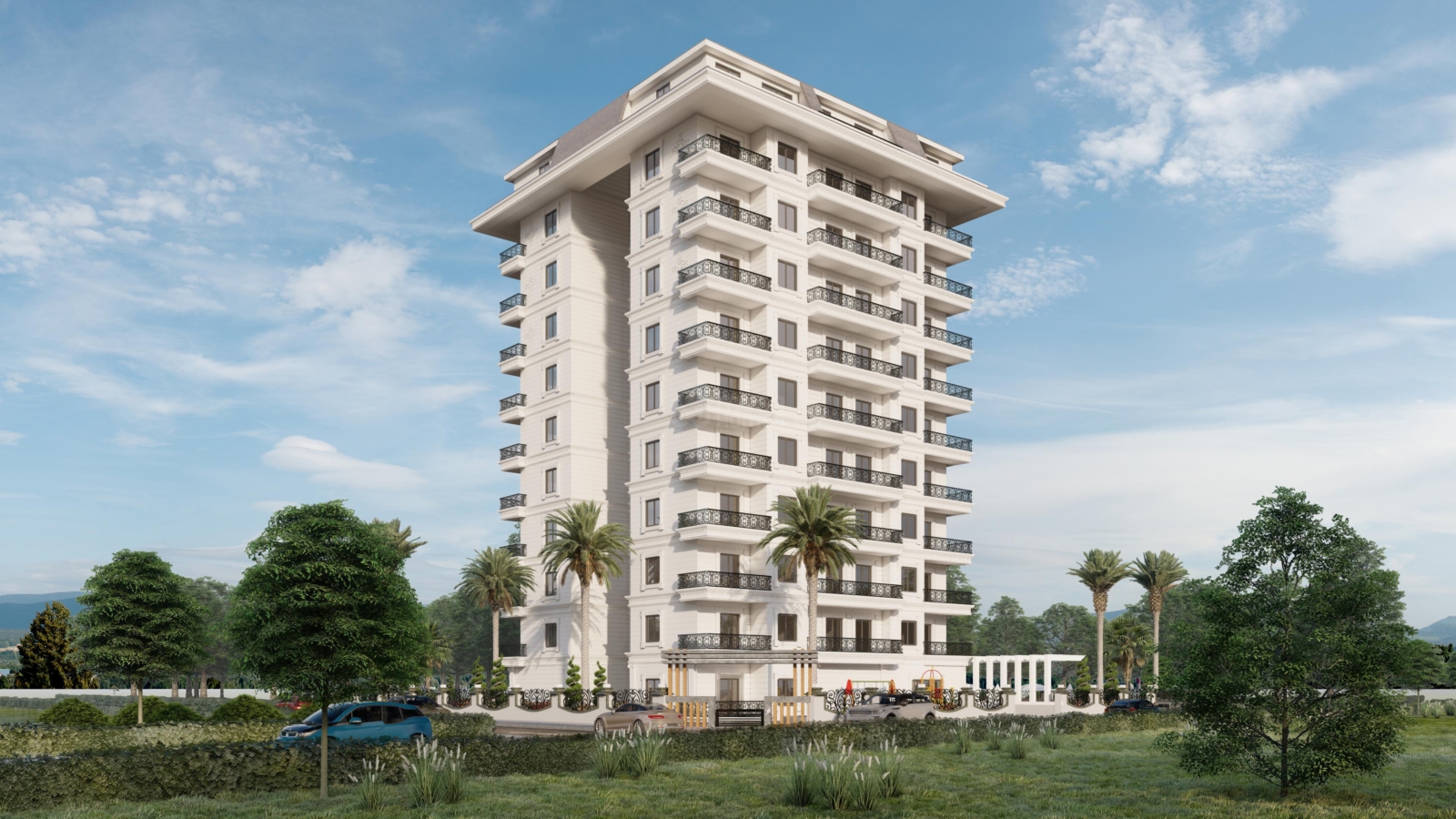 TOMRIS RESIDENCE New Project with 1+1, 2+1 and 4+1 Duplex Apartments in Mahmutlar, Alanya