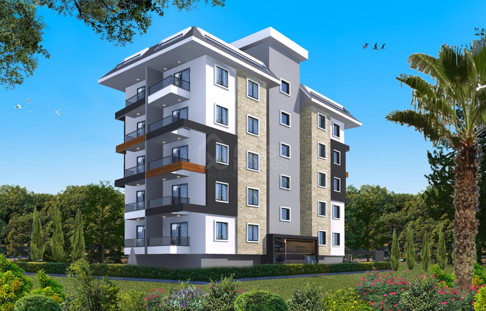 GOLDSUN 13. New Project with 1+1 and 2+1 Apartments in Mahmutlar, Alanya