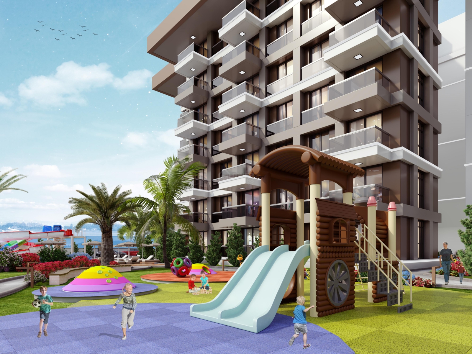 SES MARINE. New Project with 1+1 and 2+1 Duplexes in Gazipaşa, Alanya