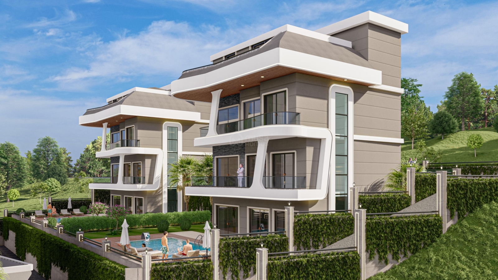 RUBY DELUXE VİLLAS New Project with 4+1 Villas in Kargicak