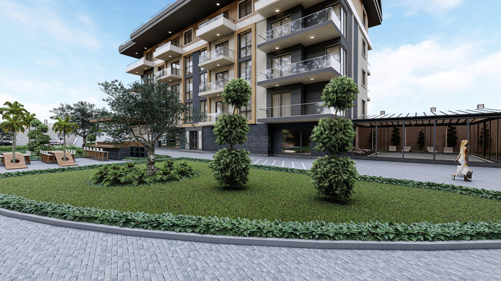 KAVİ DREAMS New Project with 1+1 and 2+1, 3+1, 4+1 Duplex Apartments in Oba, Alanya