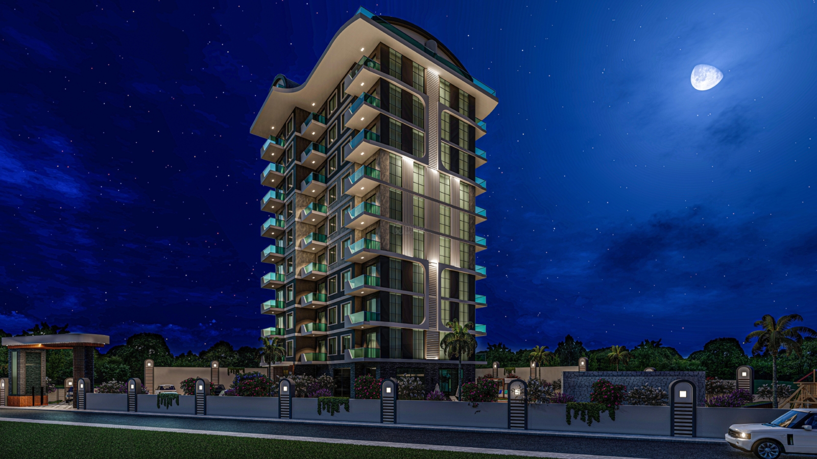 ANTARES HILL. New Project with 1+1, 2+1 Duplex Apartments in Mahmutlar, Alanya