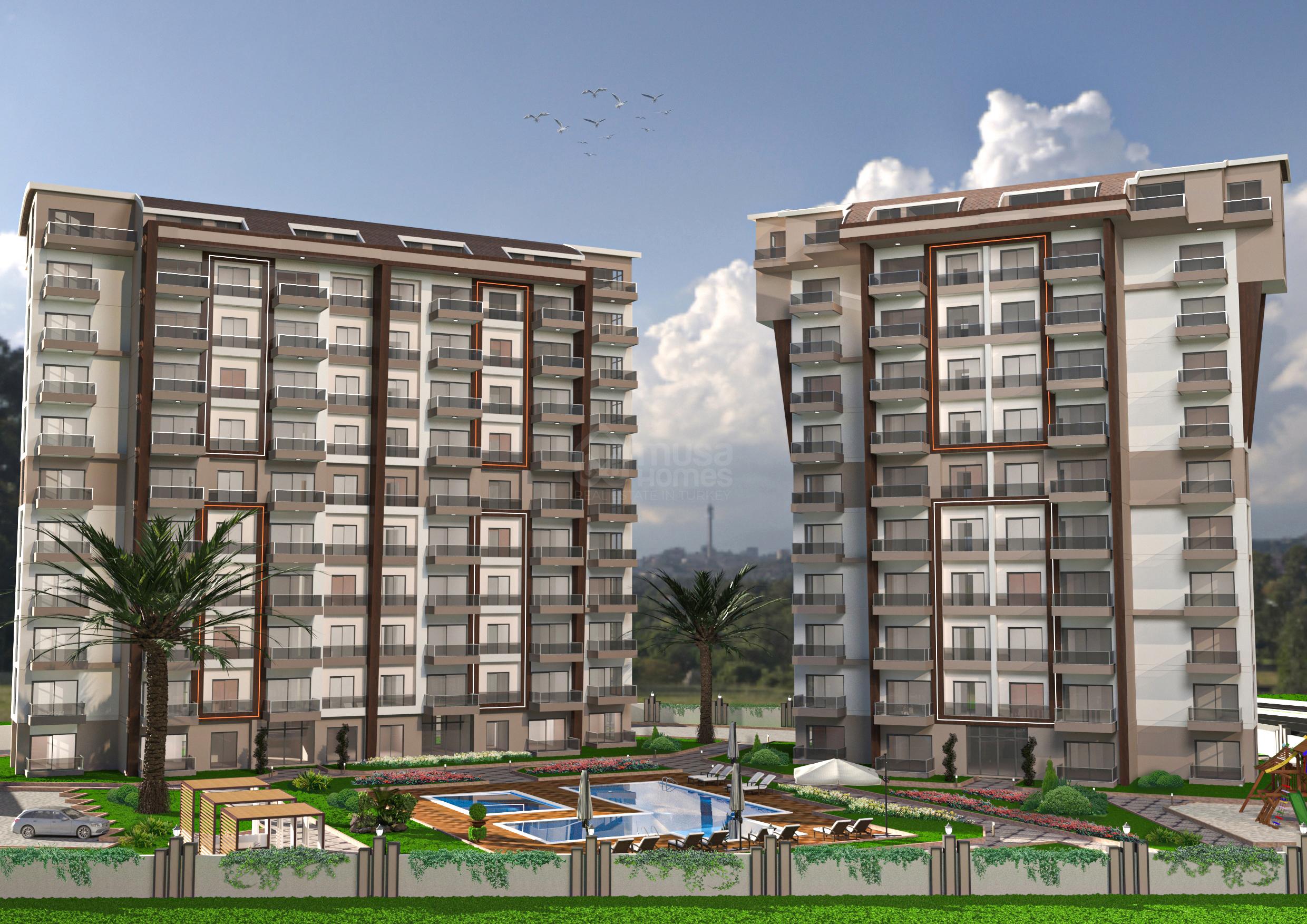 ANTARES KORU. New Project with 1+1 and 2+1 Apartments in Gazipasa, Alanya