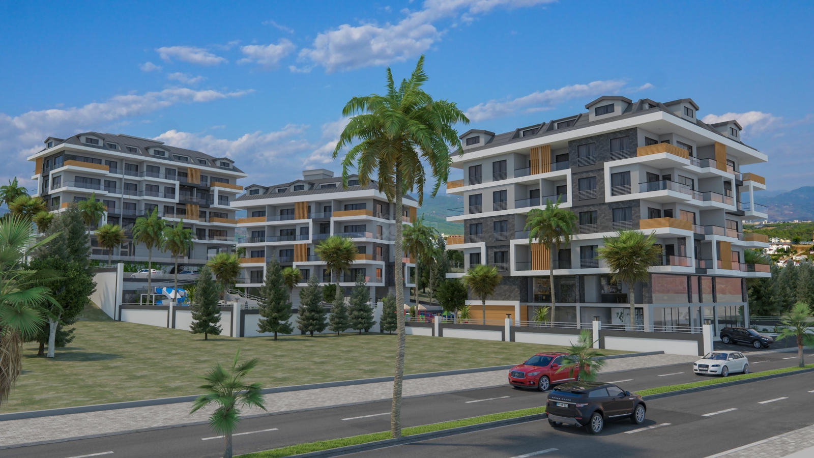 ANTARES CITY. New Project with 2+1, 3+1, 4+1, 5+1 Duplex Apartments in Hasbahce, Alanya