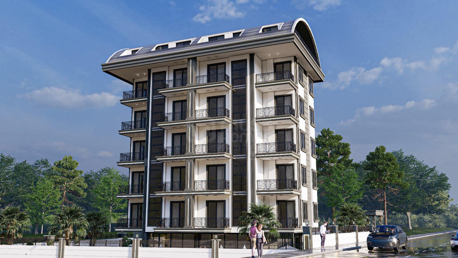 New Project with 1+1 and 2+1 Apartments in Avsallar, Alanya