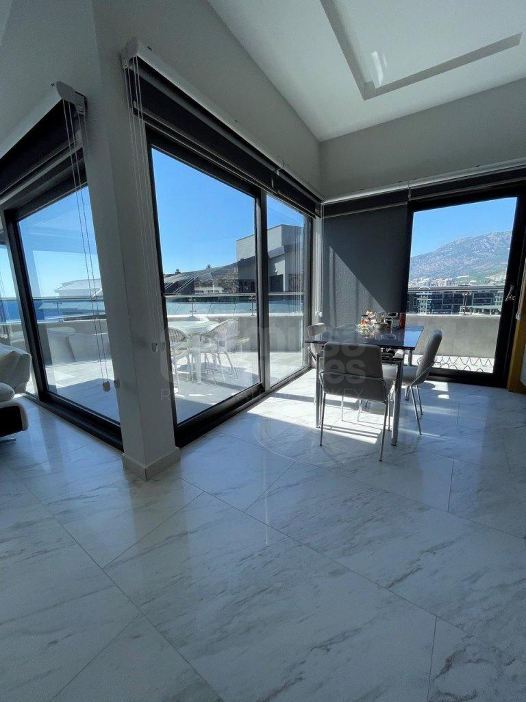Furnished 2+1 apartment with a sea view in Kargicak id 5019