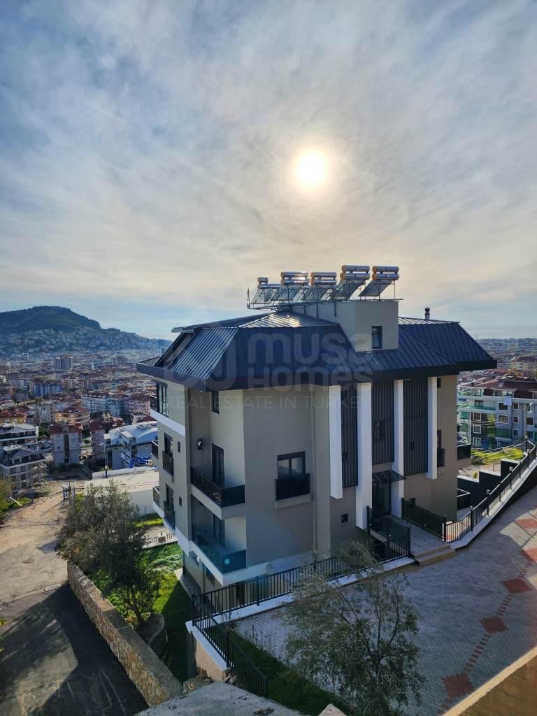 Alanya, Hasbahce. New 2+1 apartment with a sea view id 5110