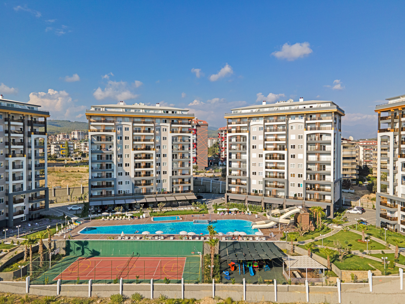 EMERALD PARADISE Furnished 3+1 duplex with a sea view in Avsallar id 6961